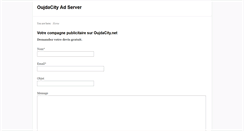 Desktop Screenshot of ad.oujdacity.net